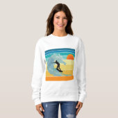 Surfer Man  Sunset Trui (Voorkant volledig)