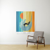 Surfer Man Sunset Wandkleed (In situ)