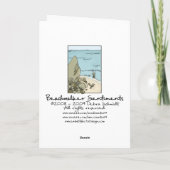 Surfer Man - Vintage Poster Style Kaart (Achterkant)