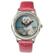 Surfer Meisje Maltese Terrier Hond eWatch
