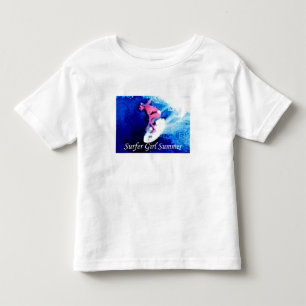 Surfer Meisje Zomer Handelsmerk Peuter T Kinder Shirts