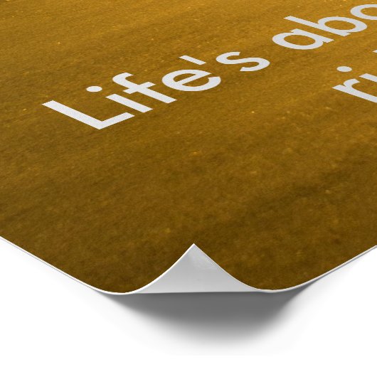 Surfer met quote poster (Hoek)