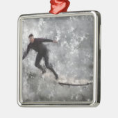 Surfer Metalen Ornament (Links)