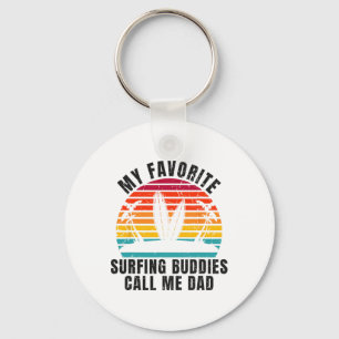 Surfer Mijn favoriete surfbuddies noemen me papa R Sleutelhanger