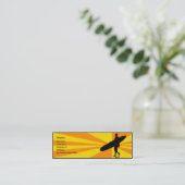 Surfer Mini Visitekaartje (Staand voorkant)