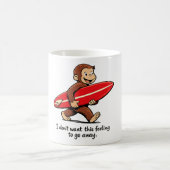  Surfer Monkey, Nostalgische Zomerstrand  Koffiemok (Center)