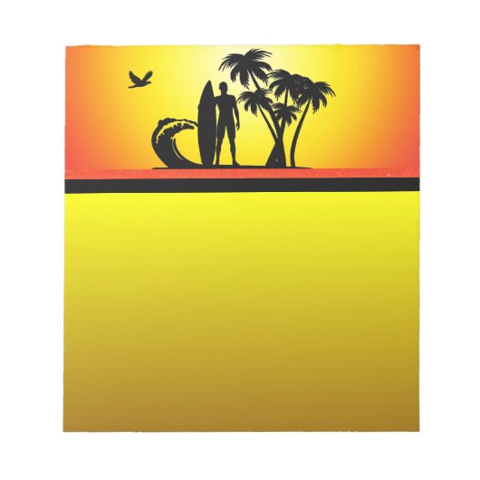 Surfer Notepad Notitieblok (Voorkant)