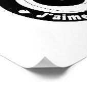 Surfer op de Bretonse golf (mannenversie) Poster (Hoek)