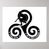 Surfer op de Bretonse golf (mannenversie) Poster (Voorkant)