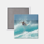 Surfer op een grote golf magneet (Voorkant / Achterkant)