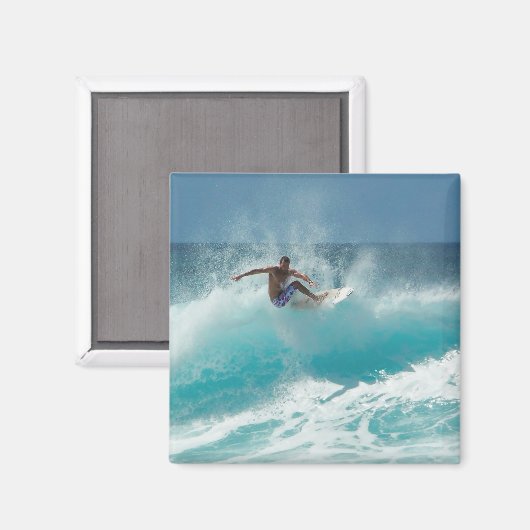 Surfer op een grote golf magneet (Voorkant / Achterkant)