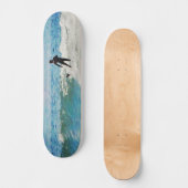 Surfer op golfskateboard persoonlijk skateboard (Voorkant)