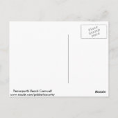 Surfer op Perranporth Beach Cornwall England Briefkaart (Achterkant)