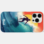 Surfer op zonsondergang Case-Mate iPhone case (Achterkant (horizontaal))