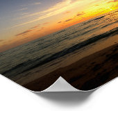 Surfer op zonsopgang poster (Hoek)