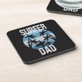 Surfer pa bier onderzetter (Linkerzijde)