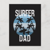 Surfer pa briefkaart (Voorkant)