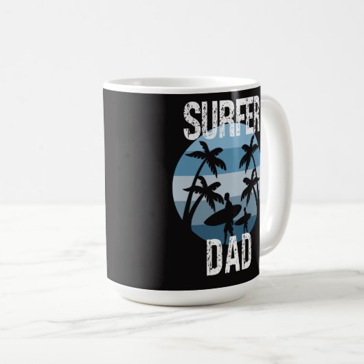 Surfer pa koffiemok (Voorkant rechts)