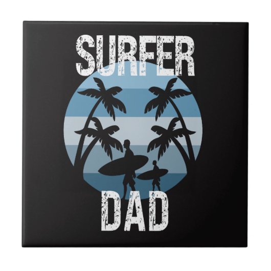 Surfer pa tegeltje (Voorkant)