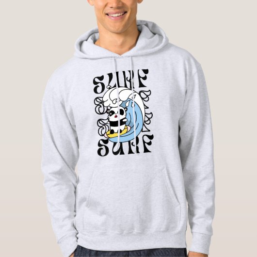 Surfer Panda Hoodie (Voorkant)