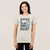 Surfer Panda Tri-Blend Shirt (Voorkant volledig)