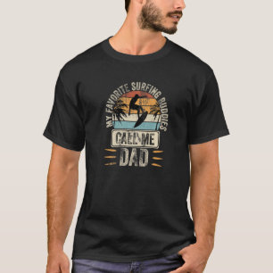 Surfer papa Mijn favoriete Kitesurfing Bodies noem T-shirt