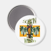 Surfer Papegaai Magneet (Voorkant / Achterkant)