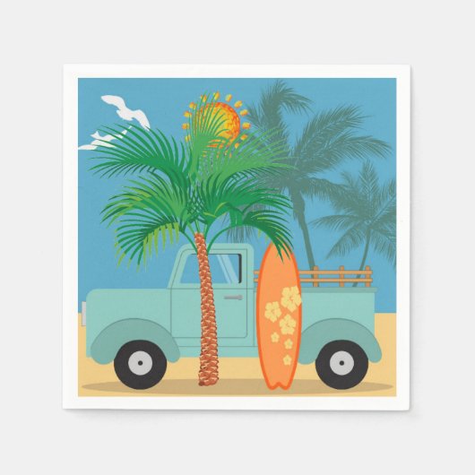 Surfer Paper Napkin Servet (Voorkant)