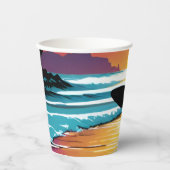 Surfer Papieren Bekers (Voorkant)