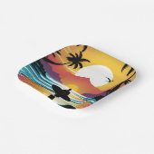 Surfer Papieren Bordje (Gebogen)