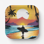 Surfer Papieren Bordje (Voorkant)