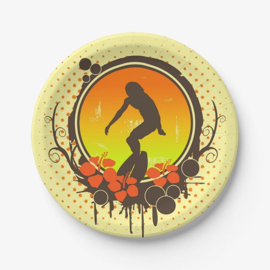Surfer Papieren Bordje (Voorkant)