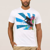 Surfer Paradise T-Shirt met vervorming (Voorkant)
