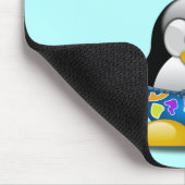Surfer Penguin met ijskap Muismat (Hoek)