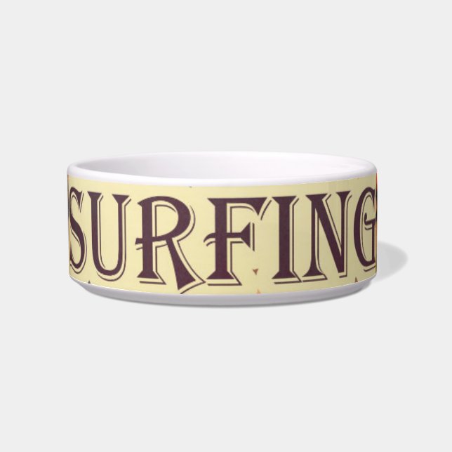 Surfer Pet Bowl Voerbakje (Voorkant)