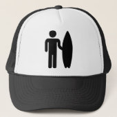 Surfer-pictogram Trucker Pet (Voorkant)