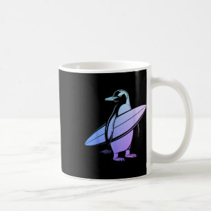 Surfer Pinguïn Surfplank Surfen Grappig Schattig S Koffiemok