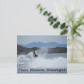 Surfer Playa Madera, Nicaragua Postcard Briefkaart (Staand voorkant)