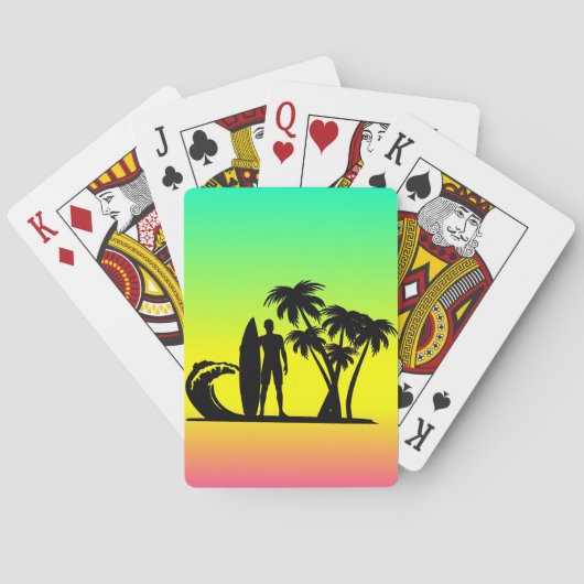 Surfer Pokerkaarten (Achterkant)