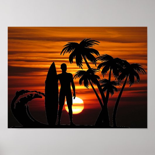 Surfer-Poster Poster (Voorkant)