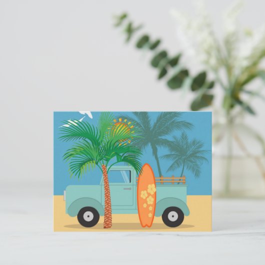 Surfer Postkaart (Staand voorkant)