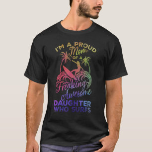Surfer Proud Mam van een Geweldige handdoek voor f T-shirt