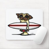 Surfer Pug Muismat (Met muis)