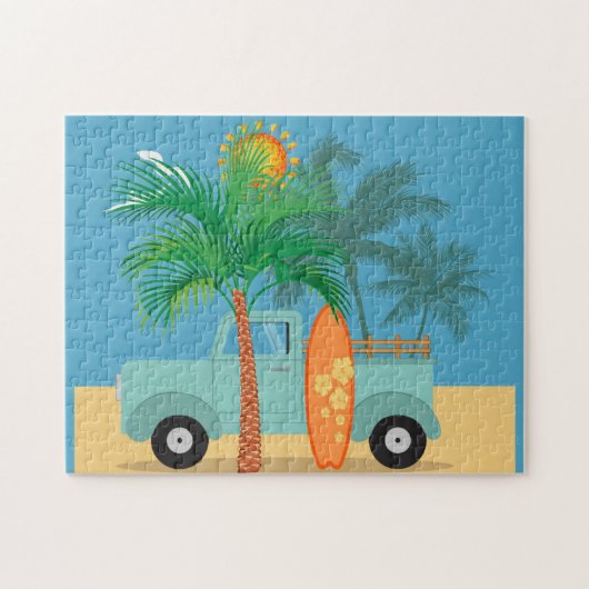 Surfer Puzzle Legpuzzel (Horizontaal)