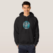 Surfer Retro Sun Surfboard Beachwe Hoodie (Voorkant volledig)