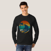 Surfer Retro Sun Surfboard Beachwe T-shirt (Voorkant volledig)