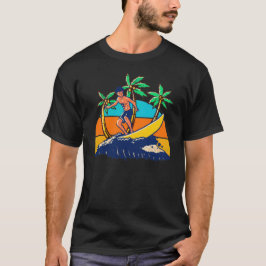 Surfer Retro Sunset T-shirt