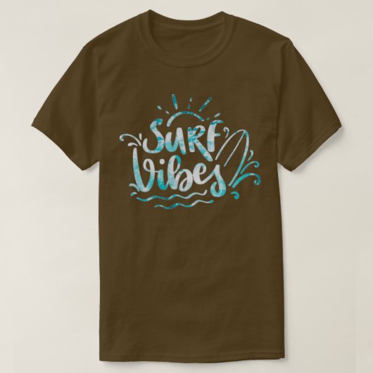 Surfer Retro  surfbord T-shirt (Design voorkant)