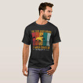Surfer Retro Surfen Strand Zomervakantie T-shirt (Voorkant volledig)
