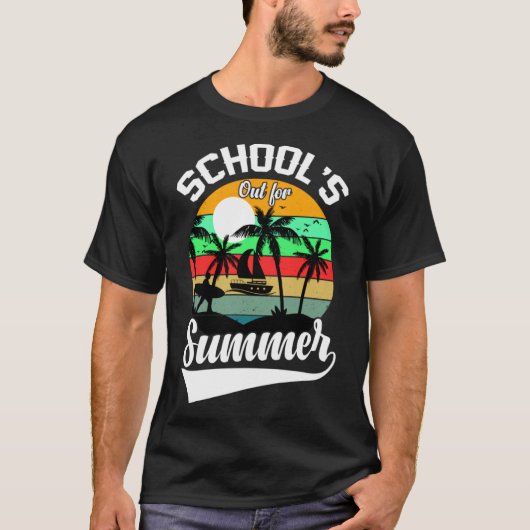 Surfer Retro Surfen Strand Zomervakantie T-shirt (Voorkant)